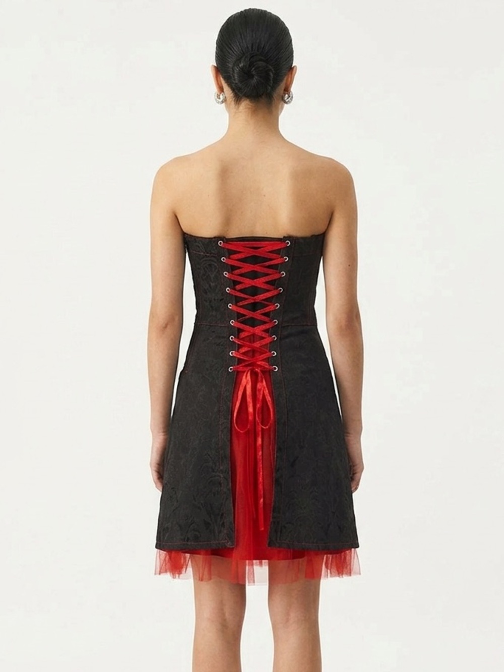Tripp NYC tulle trim dress